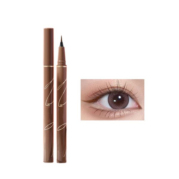 Flüssiger Eyeliner Langanhaltend Pigmentiert Wasserfester, Wischfester Liquid Liner für Augen,Gesicht und Körper (braun)