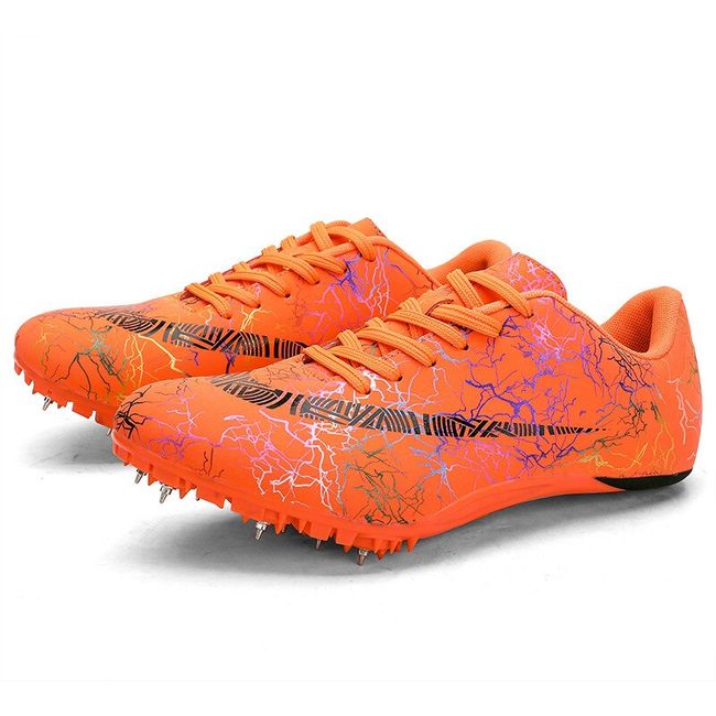 Men Track Field Shoes Spikes Sneakers Athlete Running Training Long Jump  Shoes