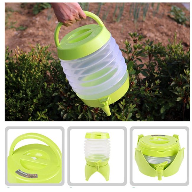 7.5L Foldable Camping Water Bag Water Bucket Collapsible Water