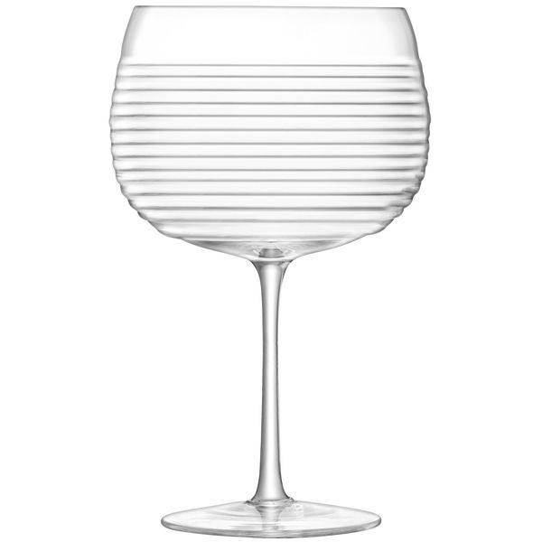 LSA International GV04 Groove Balloon Glass 650ml Clear x 2