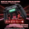 Dinosoo Wireless Controller for Android with USB Cable/Dual Vibration/6-Axis Motion Control/3.5mm Audio Jack/Multi Touch Pad/Turbo/1000mAh Battery/Programming, with PS5 2.4g Adapter