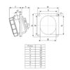 Elecbee CEE Receptacle IP67 16Amp Socket 3-Pin Panel Mount Receptacle - Outside Socket Waterproof Angle Type Connector for Secure Power Connections