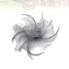 Lurrose Mini Fascinator Hair Clips with Feather Flower Feather Barrettes Hair Snap Hair Pins for Women