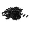 sourcingmap® 3.5mm Inner Dia Rubber Hose End Cap Screw Thread Protector Cover Black 100pcs