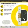 Sterling MLD530N 5 Lever Deadlock, Chrome, 3.0" 76mm