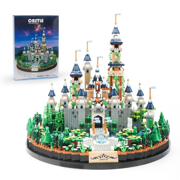 DOLBLOCK Castle Castle Building Blocks for Adults Architecture and Collection Model Set DIY Creative Ideals Toys 3600 PCS Mini Bricks Presents for Kids Ages of 14+