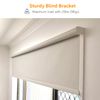 HUIYEETEX Blind Brackets, 1.75 Inch Fixed Mounting Bracket for Blinds, Replacement Brackets for Roller Shade, Window Blinds Headrail Holder, White