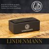 LINDENMANN Manschettenknöpfe Herren hellblau im Geschenketui für Business oder Hochzeit