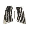 Pearl American Flag Ruger GP100 Grip Inserts