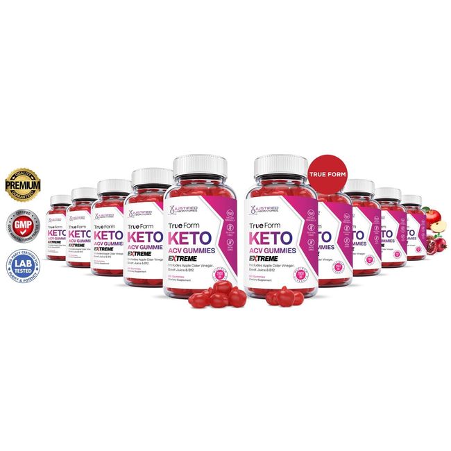 True Form Keto Extreme ACV Gummies 2000MG Apple Cider Vinegar 600 Gummys