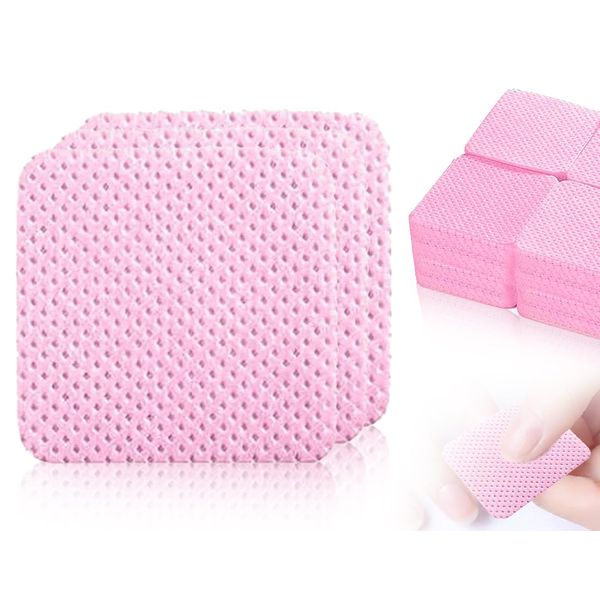 KAPSING 540 Stück zelletten für gelnägel, Nagellackentferner Wattepads, Tücher fuer Nägel, nail cleaner, Wattepads für Nagellackentferner(Rosa)