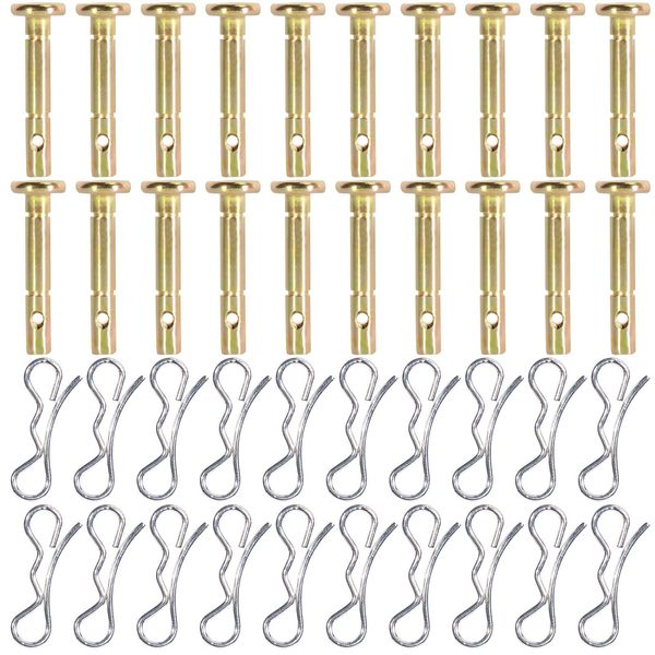 20 Pairs Shear Pins and Cotters Pins,Replacement Shear Pins for Snowblower 738-04124 and 714-04040, Shear Pin Kit Compatible with MTD Craftsman Cub Cadet Troy Bilt Snowblowers