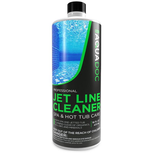 MAV AquaDoc Spa Jet Cleaner for Hot Tub - Spa Jet Line Cleaner for Hot Tubs & Jetted Tub Cleaner to Keep Your Jets Clean - Fast Acting Spa Flush for Hot Tub (Jet Line Cleaner - 1 Pint)