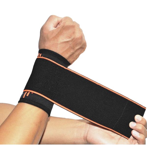 SOLO ACTFIT Wrist Brace with Velcro Fastening, Elastic and Adjustable Wrist Protector Against Tendonitis, Adjustable Wrist Support, Hand Brace for Sports, Fitness