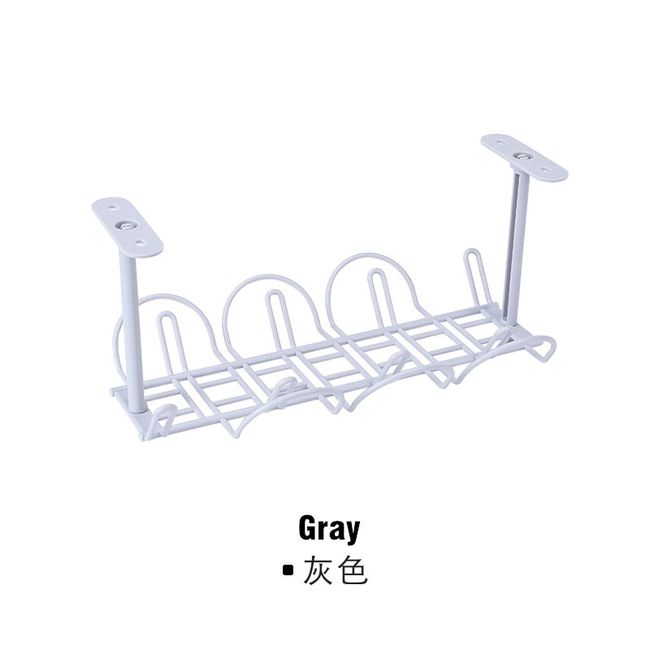 Under Desk Cable Management Silver Black Metal Tray Wire Cord Organizer -  China Cable Management, Metal Tray