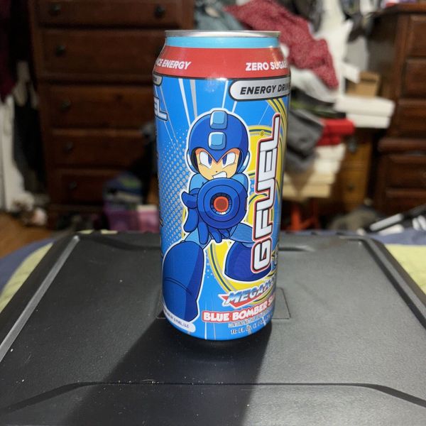 GFUEL BLUE BOMBER SLUSHEE ENERGY DRINK 16 OZ LIMITED EDITION MEGAMAN