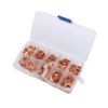 200pcs Copper Washer Assortment Kits Flat Ring Seal Washers 9 Sizes (M5-M14)