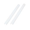 REPAIROCK 2pcs Grille Insert Trims Stripes Plastic for Auto White 12.6"x1.18" Auto Replacement Parts