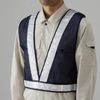 379-62 Reflective Vest Standard Navy Blue White Reflective LL