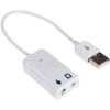 USB A Male To 2x 3.5mm Head/Microphone Socket Adapter/Converter Cable - AUX Jack