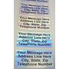 SV175c 100 CUSTOMIZED SVAG .75" x 1.5" Hologram Security Stickers