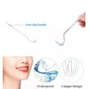 7PC Portable Titanium Toothpicks Set,Reusable Metal Floss Kit Box Travel Camping