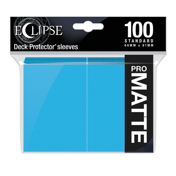 Ultra Pro E-15615 Eclipse Standard Matte Sleeves 100 Pack-Sky Blue