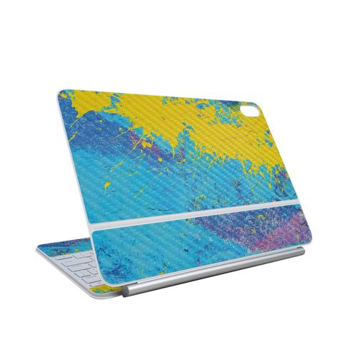 Carbon Fiber Skin Compatible With Apple Magic Keyboard for iPad Air 13-inch (M3) 2025 - Splatter Wall - Premium 3M Vinyl Protective Wrap Decal Cover - Easy To Apply | Crafted in the USA by MightySkins