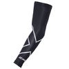 2XU Compression Single Arm Guard, Black/Silver, Small