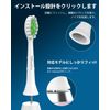 Ofashu Replacement Toothbrush Head (Black+White, M)