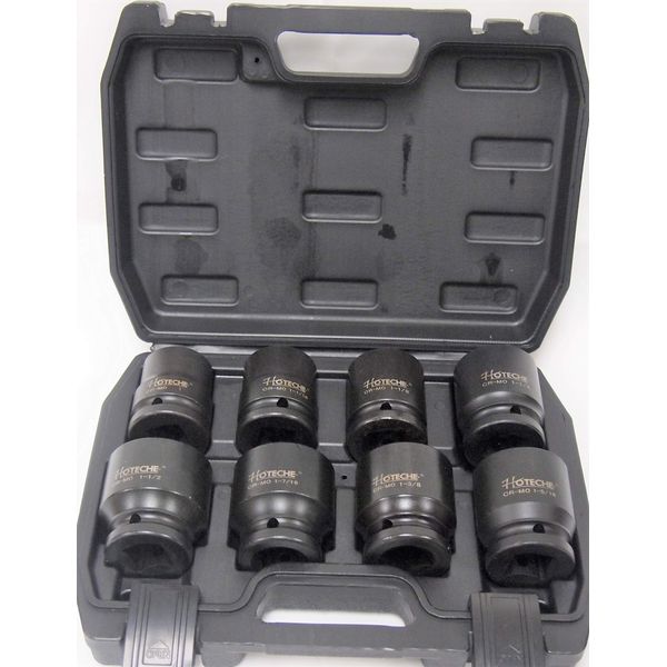 8 PC 3/4" Dr. Impact Socket SAE 6-Pt 1" TO 1-1/2"
