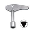 UKUSI 2PCS Inner Triangle Spanner Key, Stainless Steel Multi-Functional Utilities Key Elevator Emergency Lift Door Release Triangle Lock Keys