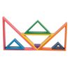 TickiT - 73418 Wooden Rainbow Architect Triangles - Nesting Puzzle - Stacking Blocks for Ages 1+