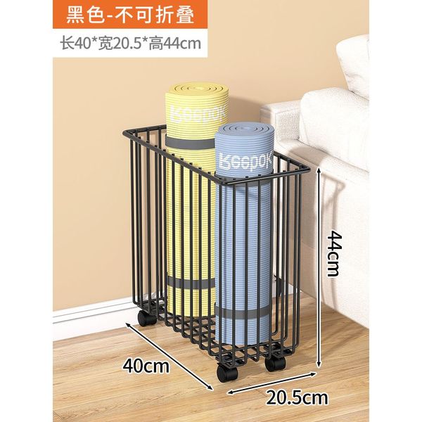 Foam Roller Storage Wheeled Exercise Equipment Racket Storage Trolley, K