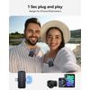 Bluetooth Mini Lavalier Microphone with 18H Battery Life for Vlogs & Interviews