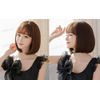 morningplace Neat Bob Wig with Net, Smooth, Straight (Light Brown)