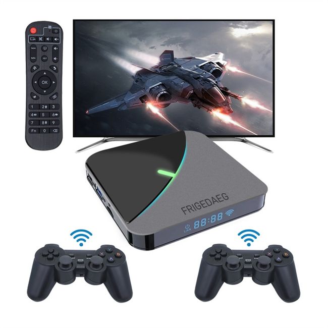 Super Console X Pro Retro Video Game Consoles TV Box Games For  PSP/PS1/N64/DC HD WiFi Output Dual System Built-in 60,000+ Games
