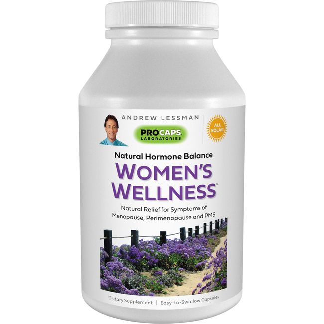 Andrew Lessman Women’s Wellness 360 Capsules – Naturally Relieves PMS, Menopause & Perimenopause Symptoms, with Soy Isoflavones, EGCG, Cranberry, Broccoli and More. Easy to Swallow Capsules