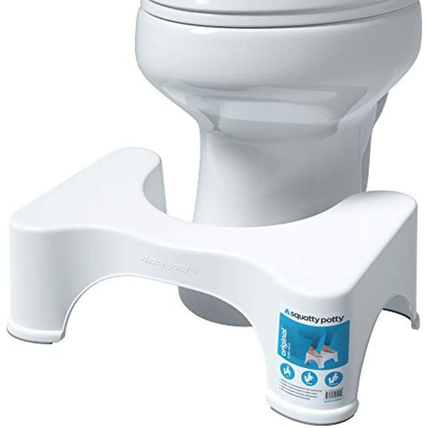 Squatty Potty The Original Bathroom Toilet Stool, 7 Inch height, White