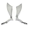 Chrome Motorcycle Cruiser Blade Mirrors For Harley Davidson Street Glide FLHX
