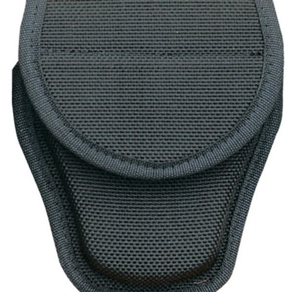 Bianchi Accumold 7300 Covered Black Handcuff Case with Hidden Snap for Duty Belt,Size 3