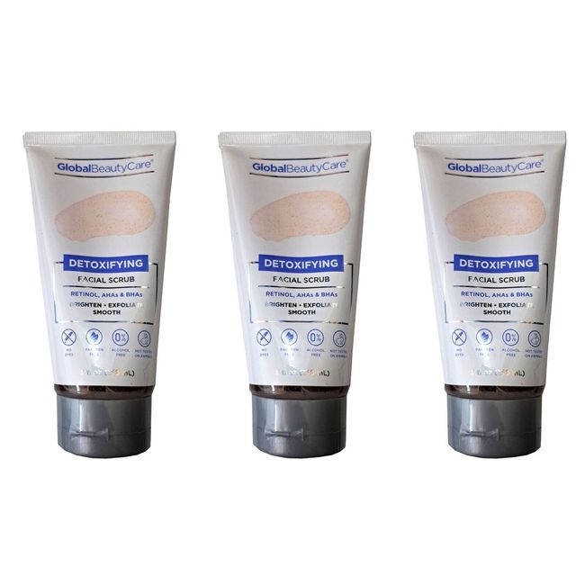 Global Beauty Care - Detoxifying Facial Scrub Retinol, AHAs & BHAs Brighten Set