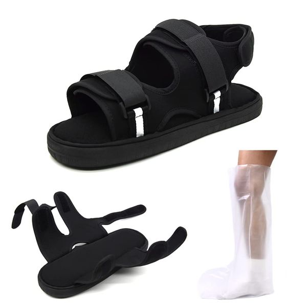 AOIREMON Gypsum Shoes, Postoperative Shoes, For Nursing Care, For Injuries, Fracture Sandals, Gypsum Shoes, Joint Articulation, Walking Aid, Left & Right Hand, One Foot Adjustable, Nursing Shoes,