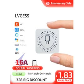 LVGESS 16A WIFI Switch Smart Home Tuya App Remote Control Smart