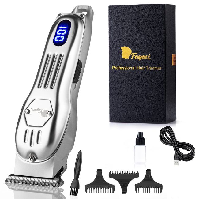 Fagaci Cordless Trimmers for Barbers Extremely Fine Cutting, Close Cut T-Liners Clippers for Men, Edgers T-Blade Trimmer, T-outliner Trimmer, Professional Hair Trimmer, Electric Beard Trimmer for Men