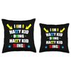 I'm Happy Kid Doing Happy Kid Things Cute Happy Kid Throw Pillow