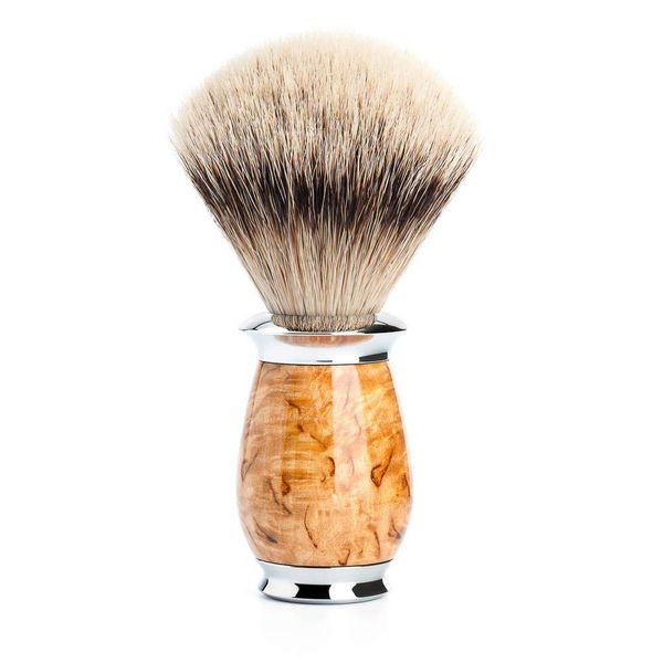 MÜHLE Purist Karelian Masur Birch Silvertip Badger Shaving Brush