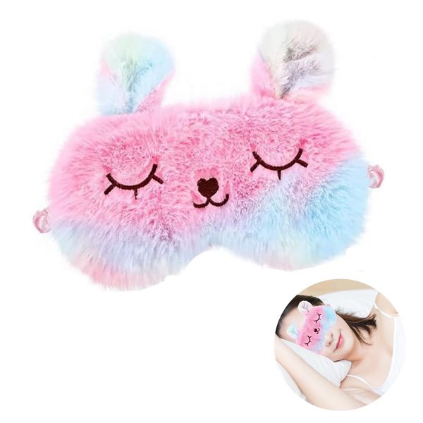 Eye Mask, Eye Pillow, Cute, Character Eye Mask, Sleep Mask, Soft and Cute, For Children, For Sleeping, Light Blocking, No Pressure Sensation, Lightweight, Napping, Character Eye Pillow, Animal,