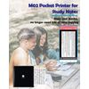 Phomemo M02 Mini Pocket Printer- Inkless Note Printer Portable Bluetooth Thermal Printer Pocket Printer Compatible with iOS + Android for Organizing Office Documents, Work List Printing, Black