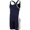 ASICS Men's T-back Performance Wrestling Singlet, Navy/White, 3X-Small